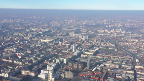 Saint-Denis-Frankreich-Paris-Stadion-Luftaufnahme-Tagesansicht-Verschmutzung-Industriegebiet